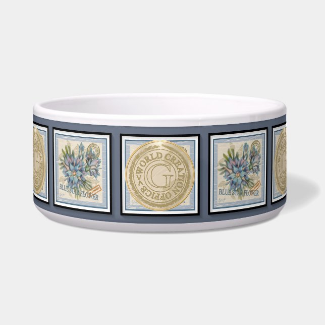 Écuelle G Bureau de création Fleur bleue (Devant)