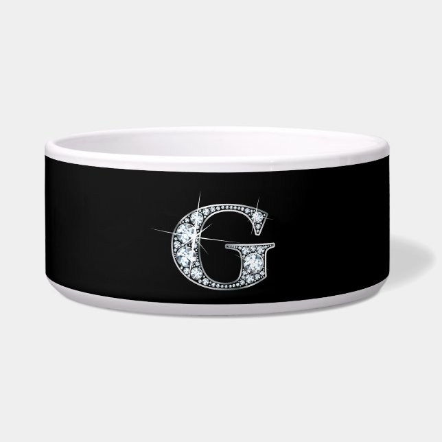 Écuelle G "Diamond Bling" Pet Bowl (Devant)