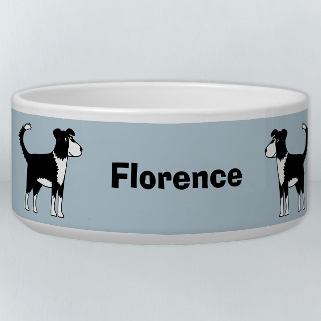 Écuelle Gallois Bordure Collie Chevaux Chien Personnalisé  (Créateur téléchargé)