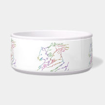 Gamme branchée Rainbow de loups en course