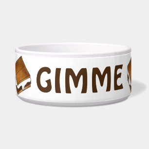 Écuelle GIMME S'MORE Marshmallow S'mores Traite Pet Bowl
