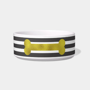 Écuelle Gold Bone Pet Bowl
