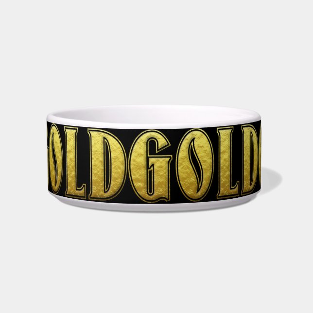 Écuelle Gold Pet Bowl (Devant)
