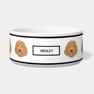 Écuelle Golden Doodle Custom Name Bowl for Dogs