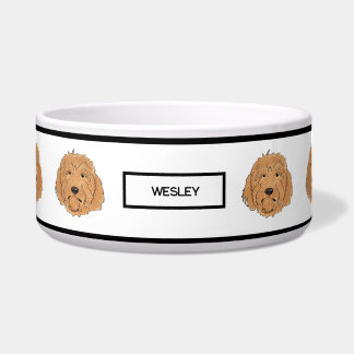 Écuelle Golden Doodle Custom Name Bowl for Dogs