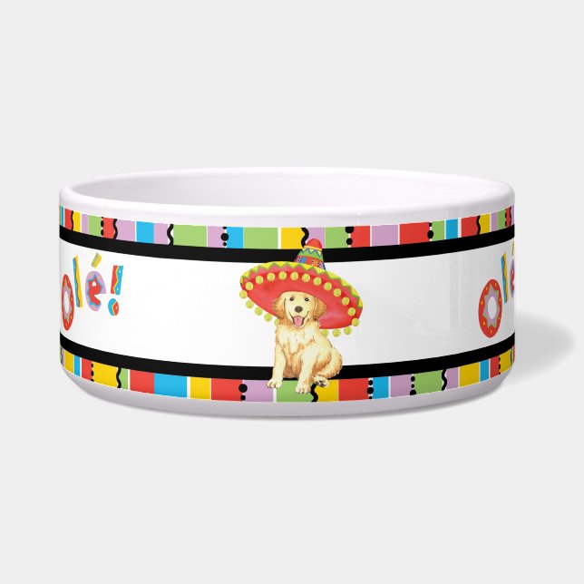 Écuelle Golden retriever de fiesta (Gauche)