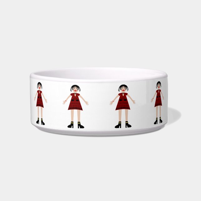 Écuelle Gothique Halloween Vampire Lady Patterned (Devant)
