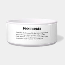 Grand bol pour chat Poo-Phoria