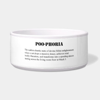 Écuelle Grand bol pour chat Poo-Phoria