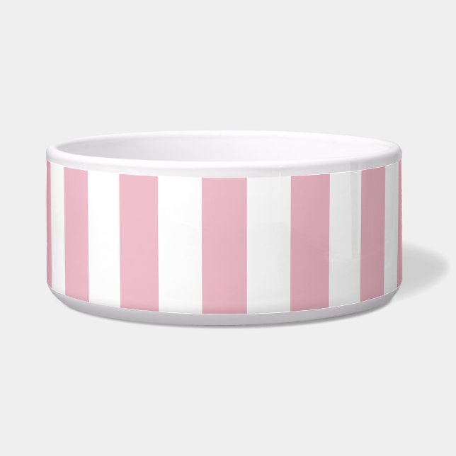 Écuelle Grandes Pink, Grandes Blances, Motif Gratté (Devant)