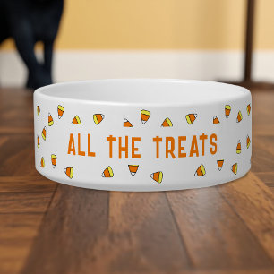 Écuelle Halloween Candy Corn Tous les traitements Pet Dog 