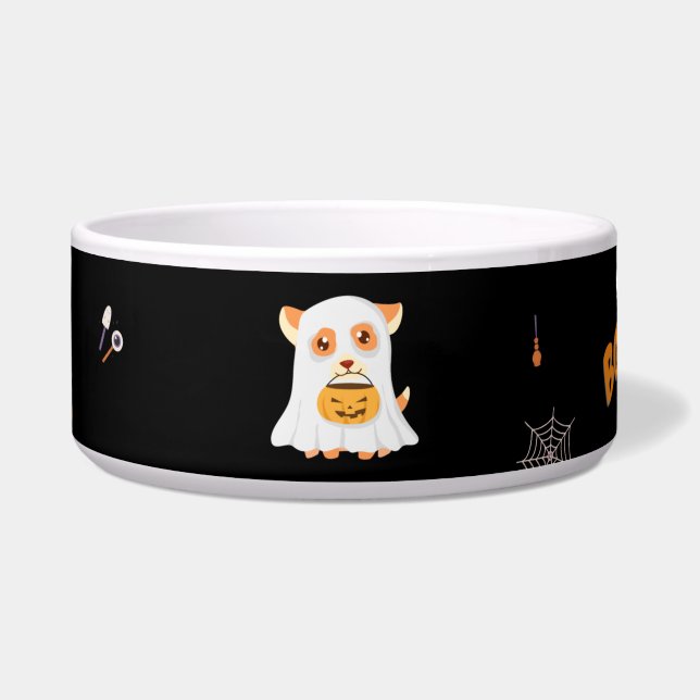 ÉCUELLE HALLOWEEN CHIEN ÉFFRAYANT BOWL (Devant)