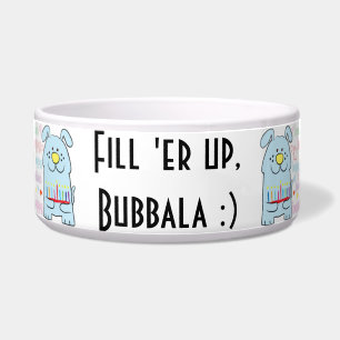 Écuelle Hanoukka Pets Bowl "Remplir, Bubbala"
