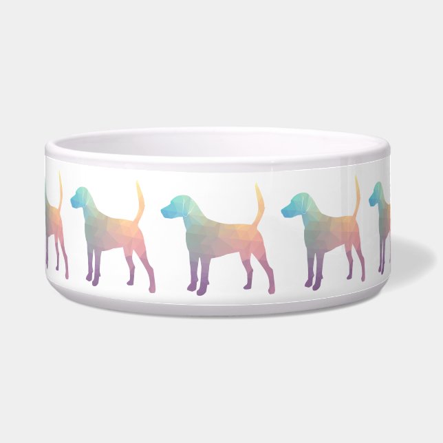 Écuelle Harrier Beagle Hound Chien Silhouette géométrique (Devant)