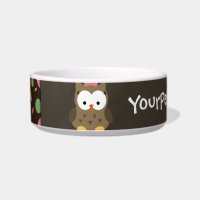 Hibou mignon de bébé, rose/vert/brun