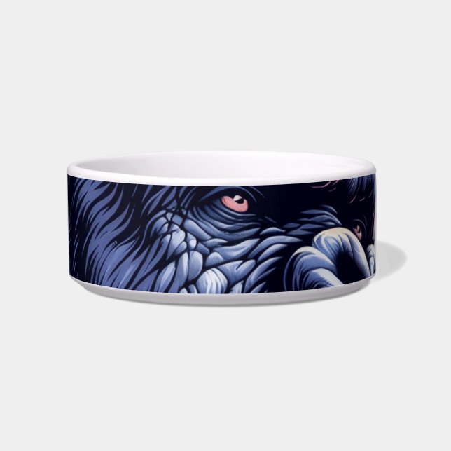 Écuelle Home/Kitchen Angry Gorilla Lessons Learn Pet Bowl (Devant)