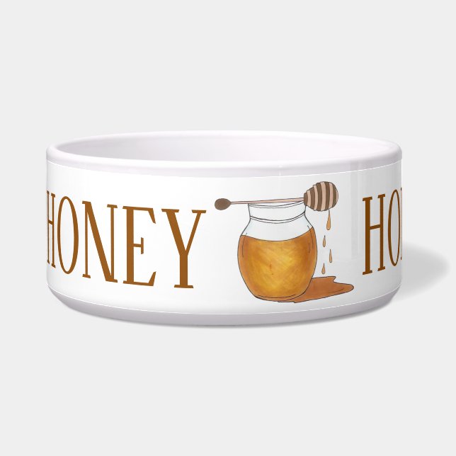 Écuelle HONEY Honeypot personnalisé Sweet Golden Honey Jar (Gauche)