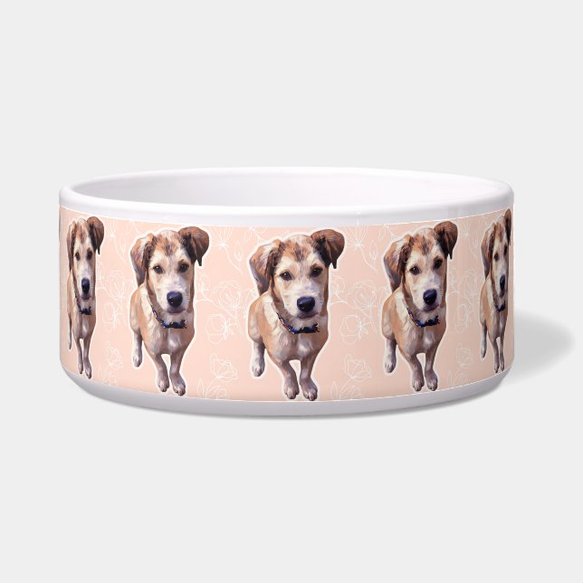 Écuelle Husky Puppy Ceramic Pet Bowl (Devant)