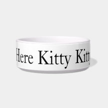 Ici Kitty Kitty Medium Pet Bowl