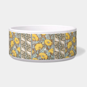 Écuelle Illustration Art Nouveau Poppy Fleur Jaune