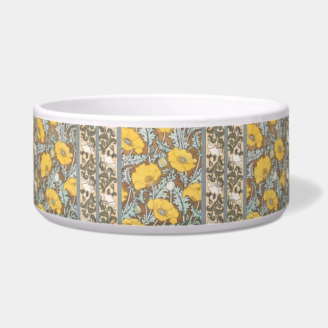 Écuelle illustration d'art pavot fleur jaune (Devant)