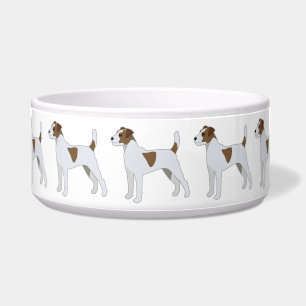 Écuelle Illustration de la race de chien Parson Russell Te
