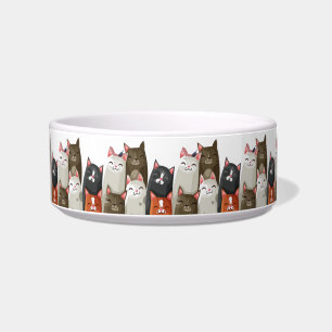 Écuelle Illustration d'un joyeux clown de chats