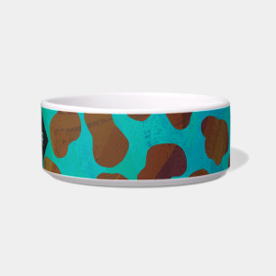 Écuelle Impression Brown et Turquoise dalmate