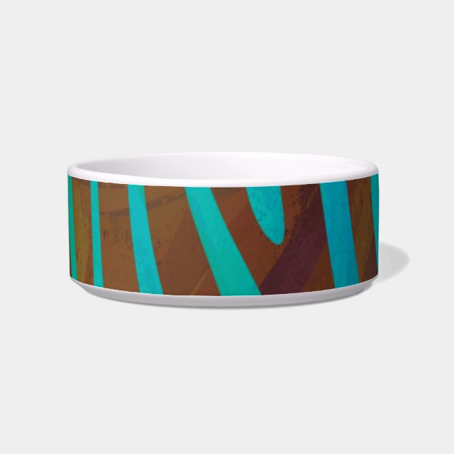 Écuelle Impression Brown et Turquoise Zebra (Droite)