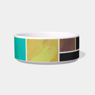 Écuelle Impression noire Brown Turquoise Mondrian