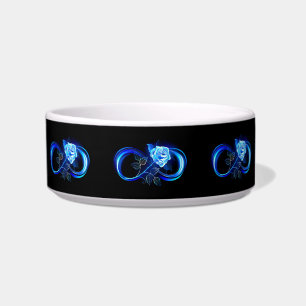 Écuelle Infini lumineux avec rose bleue