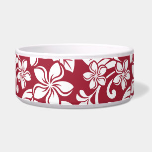 Écuelle ISLAND PLUMERIA (CARDINAL RED) Céramique Pet Bowl