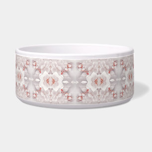Écuelle Ivory Blush rose Floral céramique Bowl pour animau