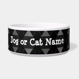 Écuelle Jacquard gris noir et charbon de bois