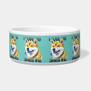 Écuelle J'adore mon Shiba Inu Propriétaire de chien
