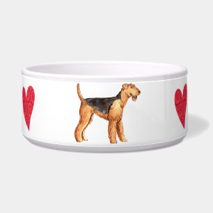 Écuelle J'aime mon Airedale