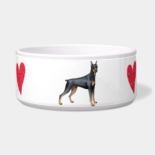 Écuelle J'aime mon dobermann