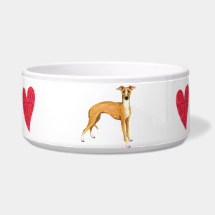 Écuelle J'aime mon Greyhound italien