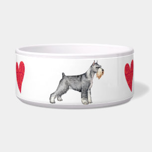 Écuelle J'aime mon Schnauzer standard
