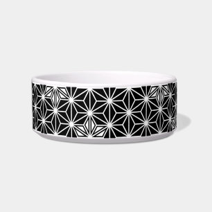 Écuelle Japonais Asanoha motif - noir et blanc