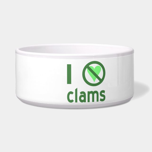 Écuelle Je Déteste Les Clams I No Love Clams (Gauche)