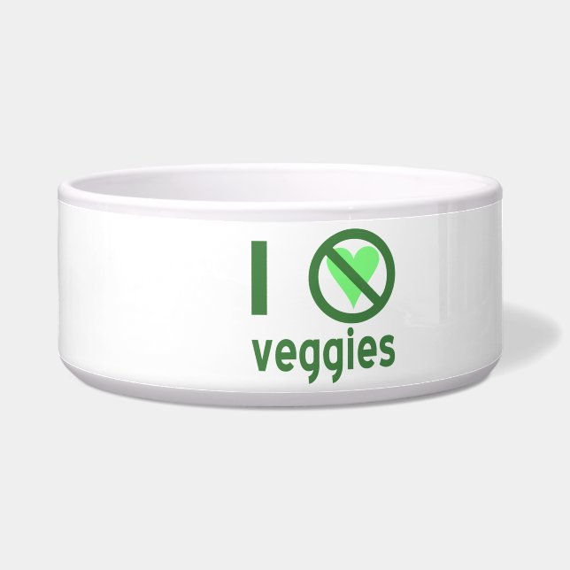 Écuelle Je déteste les Légumes Je n'aime pas les Légumes (Gauche)