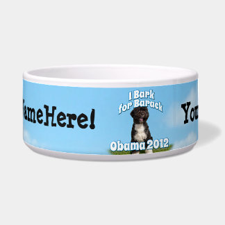 Écuelle J'écorce pour Barack, BO le premier chien Obama