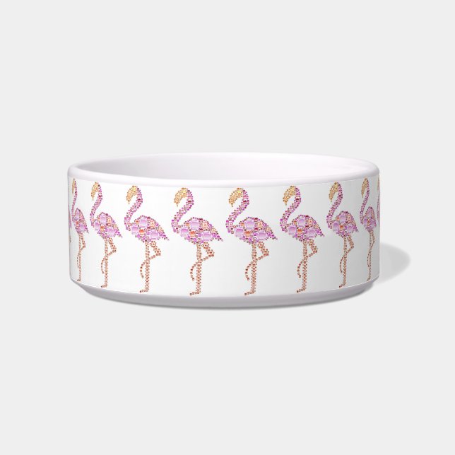 Écuelle Joli Flamant rose rose Pet Bowl (Devant)