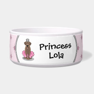 Écuelle Joli Labrador Retriever Chocolat Princesse de Ball