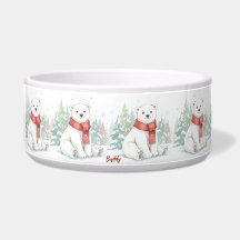 Joli ours polaire en aquarelle pour animal de comp