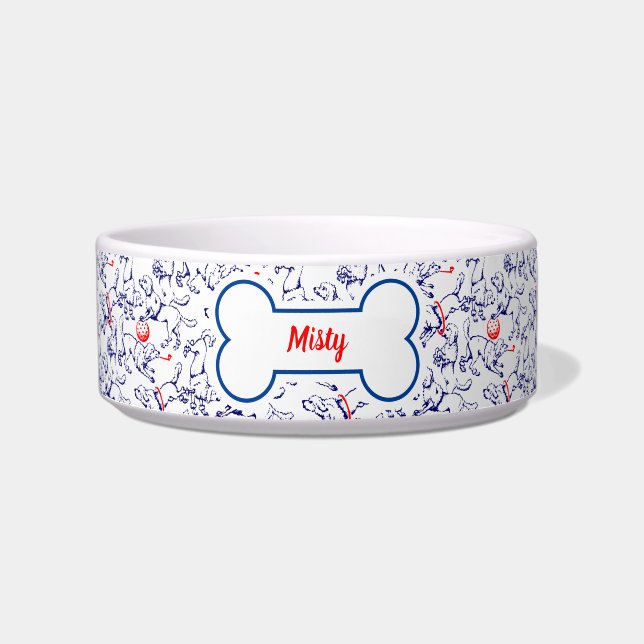 Écuelle Jouer Motif chien personnalisable Modèle animal de (Devant)