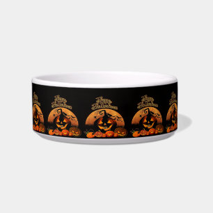 Écuelle Joyeux Citrouille de chats Halloween
