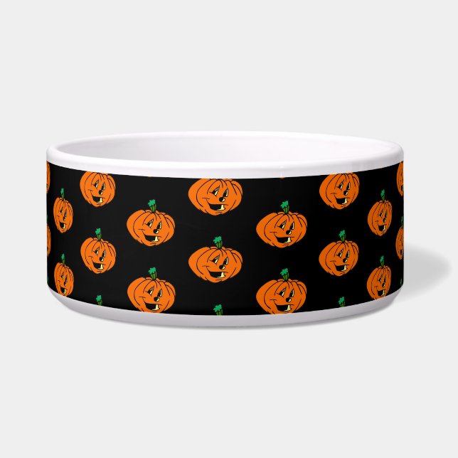 Écuelle Joyeux Halloween, Amical, Citrouille Jack-o'Lanter (Devant)