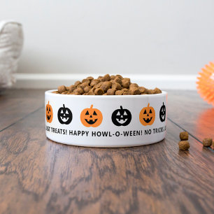 Écuelle Joyeux Howloween Jack-o'-lantern Citrouille Dog